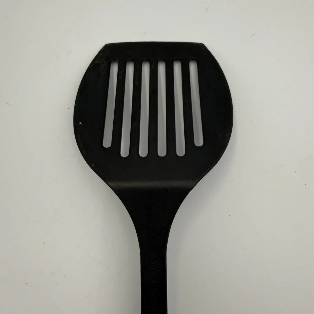 Calphalon Black Nylon Slotted Turner Spatula Heat Resistant 400F Made in USA